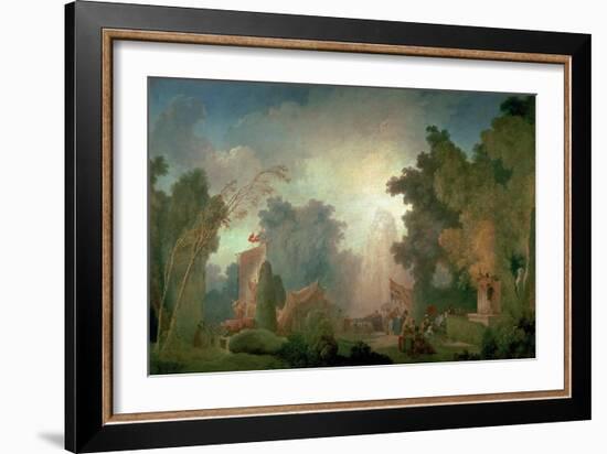 The Fete at Saint-Cloud-Jean-Honoré Fragonard-Framed Giclee Print