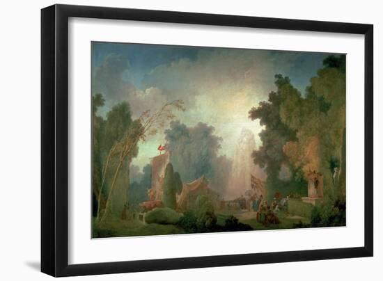 The Fete at Saint-Cloud-Jean-Honoré Fragonard-Framed Giclee Print
