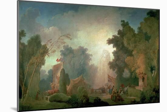 The Fete at Saint-Cloud-Jean-Honoré Fragonard-Mounted Giclee Print