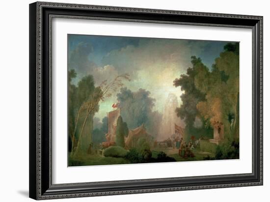 The Fete at Saint-Cloud-Jean-Honoré Fragonard-Framed Giclee Print