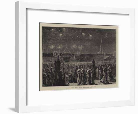 The Fete at the Crystal Palace in Honour of M De Lesseps-null-Framed Giclee Print