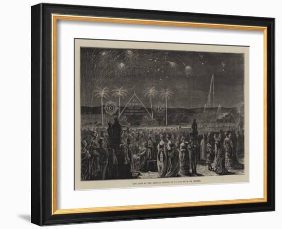 The Fete at the Crystal Palace in Honour of M De Lesseps-null-Framed Giclee Print