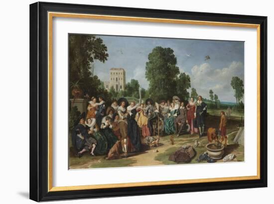 The Fete Champetre, 1627-Dirck Hals-Framed Giclee Print