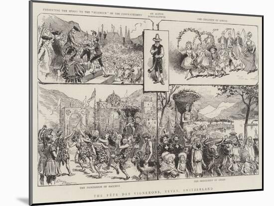 The Fete Des Vignerons, Vevey, Switzerland-Adrien Emmanuel Marie-Mounted Giclee Print