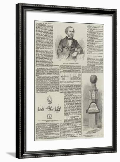 The Fete of Sir John Franklin-null-Framed Giclee Print