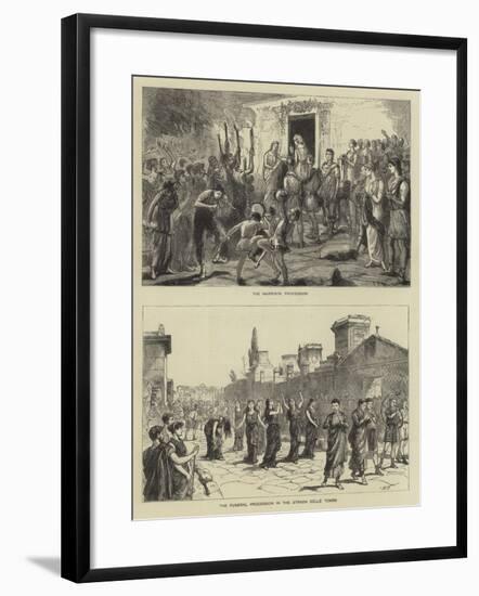 The Fetes at Pompeii-Sydney Prior Hall-Framed Giclee Print