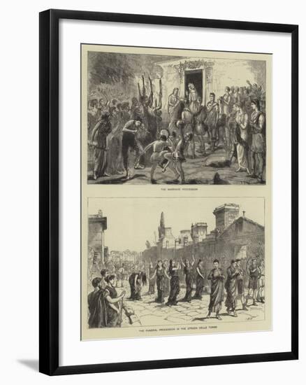 The Fetes at Pompeii-Sydney Prior Hall-Framed Giclee Print