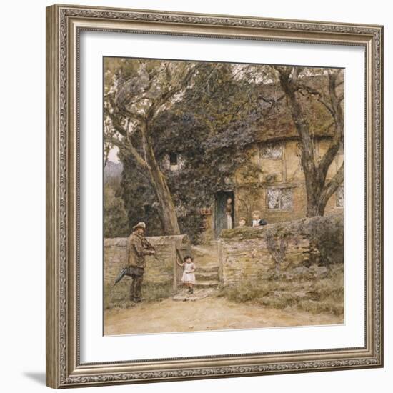 The Fiddler-Helen Allingham-Framed Giclee Print