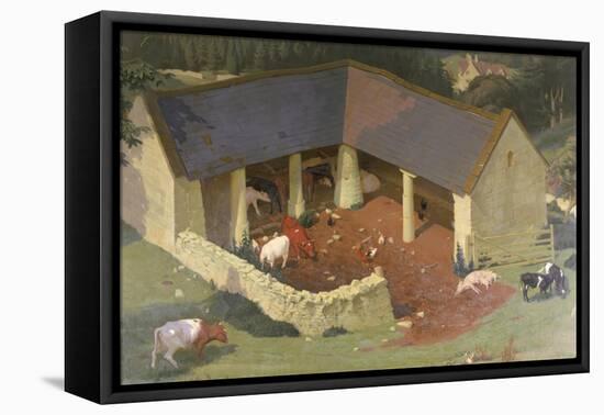 The Field Byre, 1933-James Bateman-Framed Premier Image Canvas