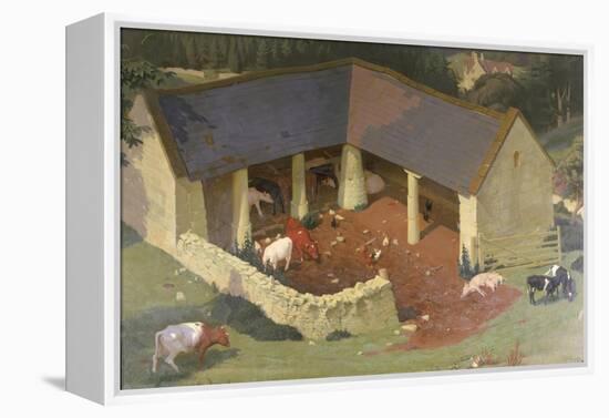 The Field Byre, 1933-James Bateman-Framed Premier Image Canvas