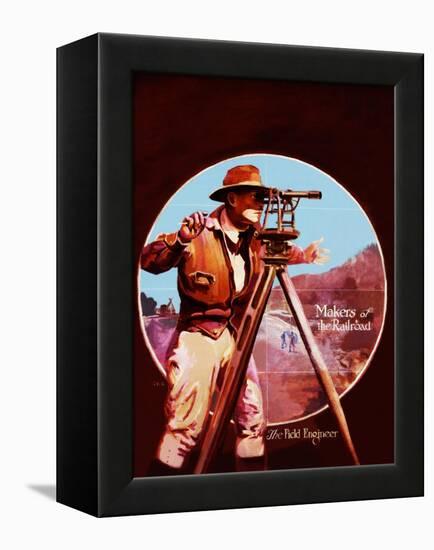 The Field Engineer-Charles H. Dickson-Framed Premier Image Canvas