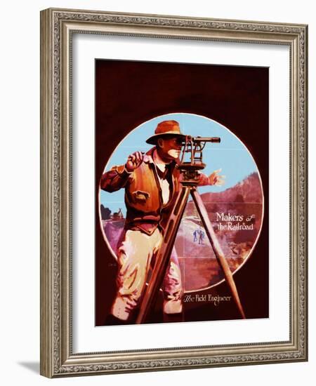 The Field Engineer-Charles H. Dickson-Framed Giclee Print