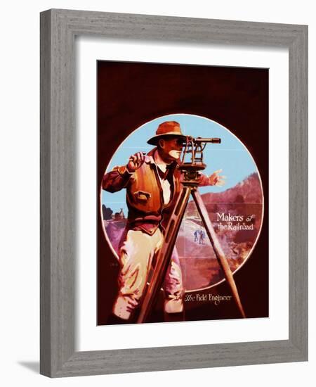 The Field Engineer-Charles H. Dickson-Framed Giclee Print