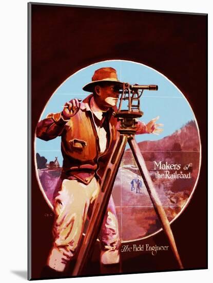 The Field Engineer-Charles H. Dickson-Mounted Giclee Print