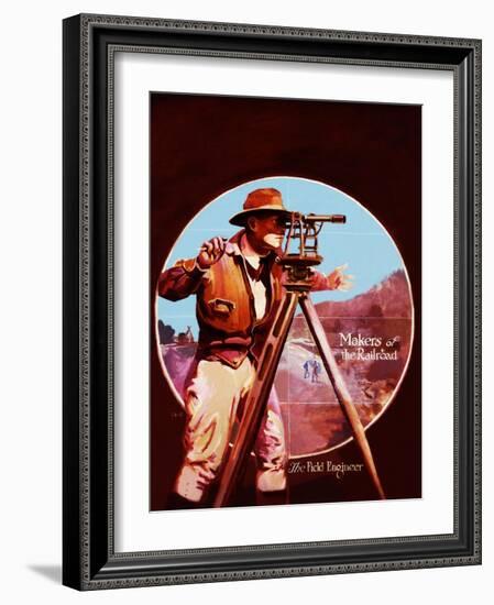 The Field Engineer-Charles H. Dickson-Framed Giclee Print