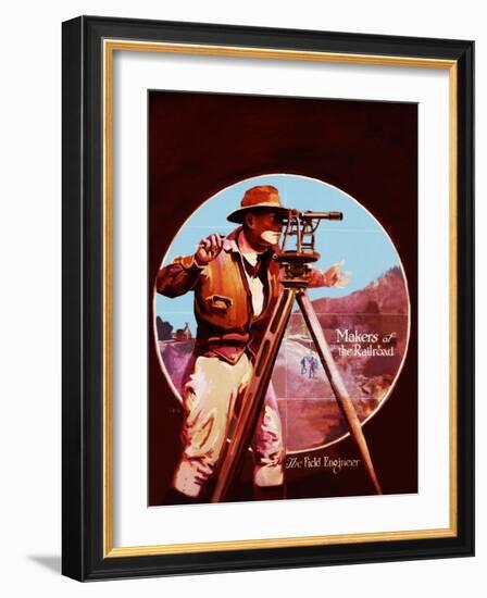 The Field Engineer-Charles H. Dickson-Framed Giclee Print