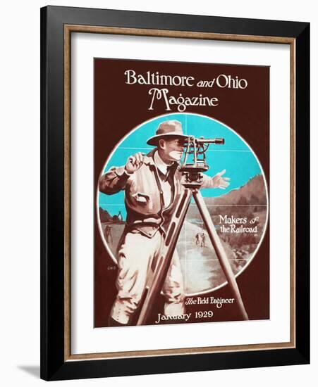 The Field Engineer-Charles H. Dickson-Framed Giclee Print