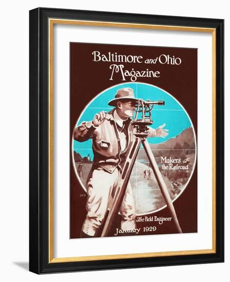 The Field Engineer-Charles H. Dickson-Framed Giclee Print