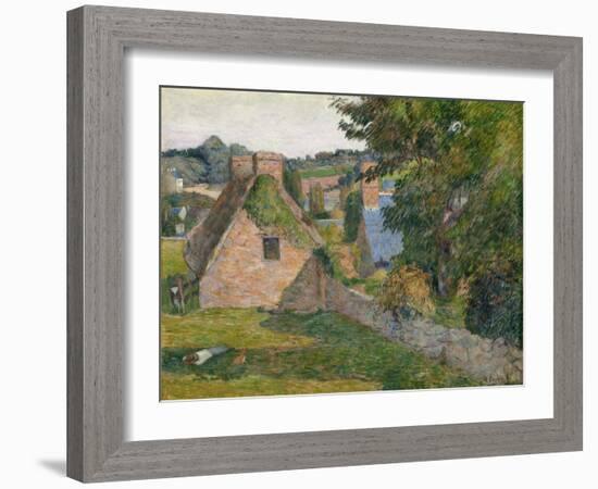 The Field of Derout-Lollichon, 1886-Paul Gauguin-Framed Giclee Print