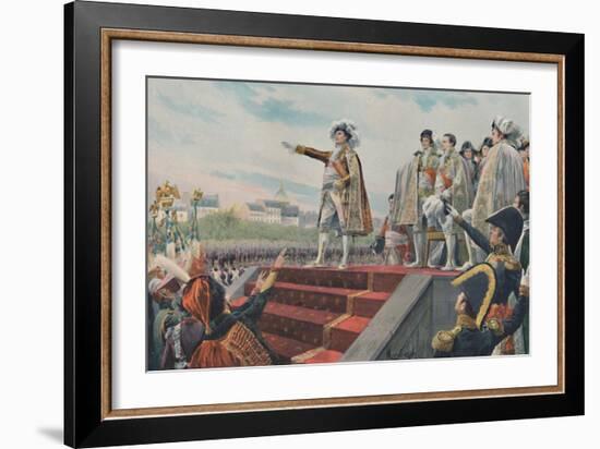 'The Field of May, April 1815, (1896)-Unknown-Framed Giclee Print