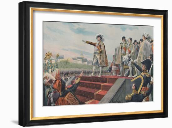 'The Field of May, April 1815, (1896)-Unknown-Framed Giclee Print