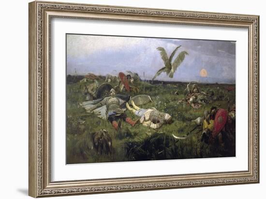 The Field of Prince Igor Battle with the Kipchaks, 1880-Viktor Mikhaylovich Vasnetsov-Framed Giclee Print