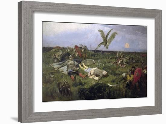 The Field of Prince Igor Battle with the Kipchaks, 1880-Viktor Mikhaylovich Vasnetsov-Framed Giclee Print