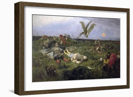 The Field of Prince Igor Battle with the Kipchaks, 1880-Viktor Mikhaylovich Vasnetsov-Framed Giclee Print