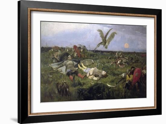 The Field of Prince Igor Battle with the Kipchaks, 1880-Viktor Mikhaylovich Vasnetsov-Framed Giclee Print