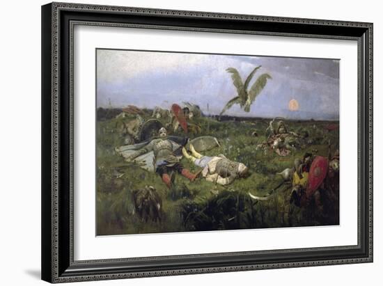 The Field of Prince Igor Battle with the Kipchaks, 1880-Viktor Mikhaylovich Vasnetsov-Framed Giclee Print