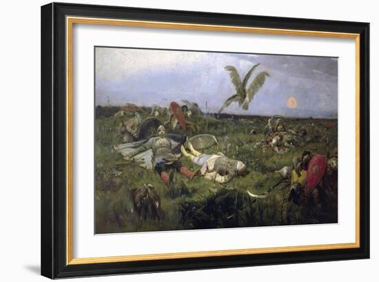 The Field of Prince Igor Battle with the Kipchaks, 1880-Viktor Mikhaylovich Vasnetsov-Framed Giclee Print