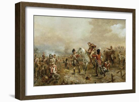 The Field of Waterloo-Robert Alexander Hillingford-Framed Giclee Print