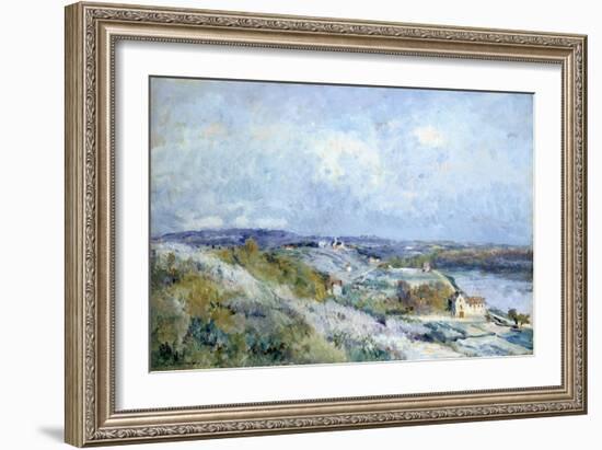 The Fields of D'Herblay in Springtime-Eugène Boudin-Framed Giclee Print