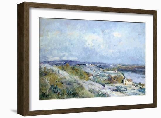 The Fields of D'Herblay in Springtime-Eugène Boudin-Framed Giclee Print