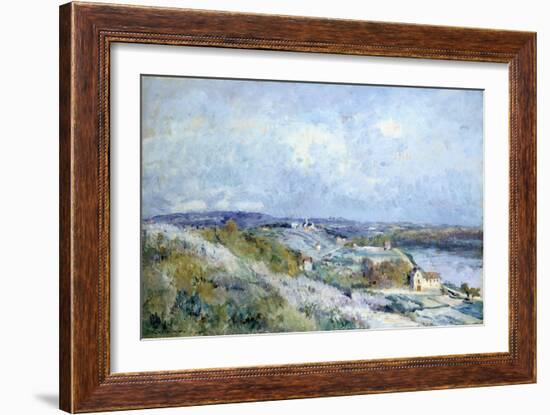 The Fields of D'Herblay in Springtime-Eugène Boudin-Framed Giclee Print