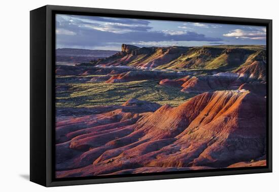 The Fiery Red Painted Desert from Lacey Point in Petrified Forest National Park, Arizona-Jerry Ginsberg-Framed Premier Image Canvas