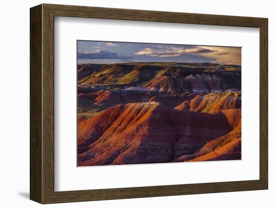 The Fiery Red Painted Desert from Lacey Point in Petrified Forest National Park, Arizona-Jerry Ginsberg-Framed Photographic Print