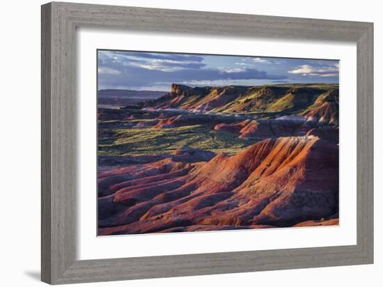 The Fiery Red Painted Desert from Lacey Point in Petrified Forest National Park, Arizona-Jerry Ginsberg-Framed Photographic Print