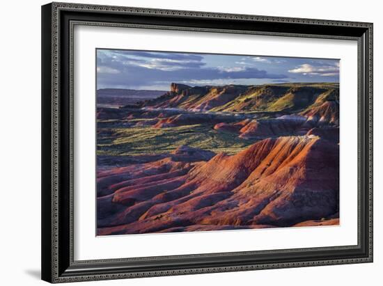 The Fiery Red Painted Desert from Lacey Point in Petrified Forest National Park, Arizona-Jerry Ginsberg-Framed Photographic Print