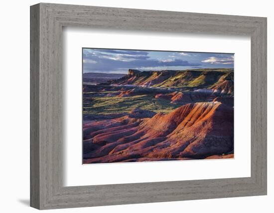 The Fiery Red Painted Desert from Lacey Point in Petrified Forest National Park, Arizona-Jerry Ginsberg-Framed Photographic Print