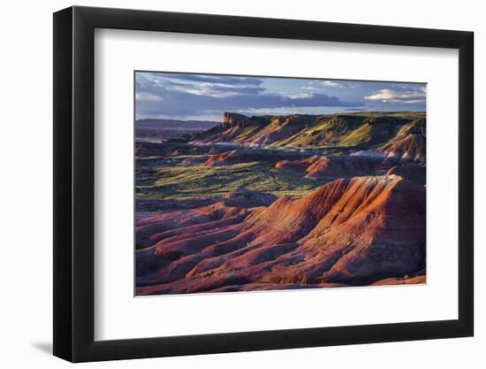 The Fiery Red Painted Desert from Lacey Point in Petrified Forest National Park, Arizona-Jerry Ginsberg-Framed Photographic Print