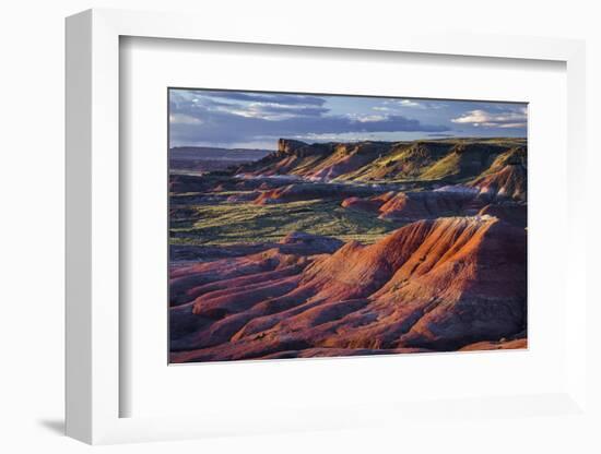 The Fiery Red Painted Desert from Lacey Point in Petrified Forest National Park, Arizona-Jerry Ginsberg-Framed Photographic Print