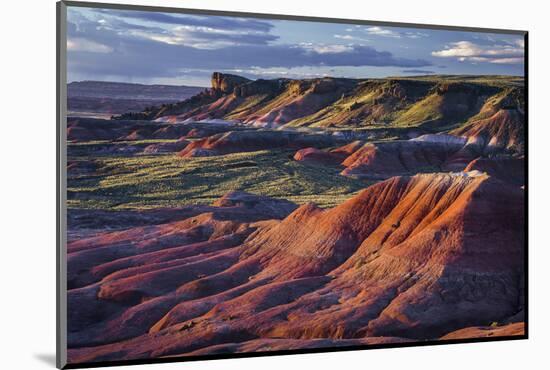 The Fiery Red Painted Desert from Lacey Point in Petrified Forest National Park, Arizona-Jerry Ginsberg-Mounted Photographic Print