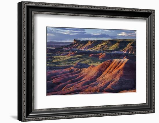 The Fiery Red Painted Desert from Lacey Point in Petrified Forest National Park, Arizona-Jerry Ginsberg-Framed Photographic Print