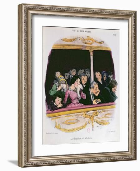 The Fifth Act at the Gaiety Theatre', Mid Nineteenth Century-Honore Daumier-Framed Giclee Print