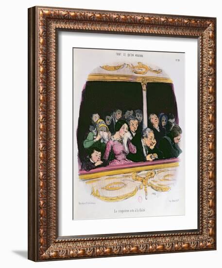 The Fifth Act at the Gaiety Theatre', Mid Nineteenth Century-Honore Daumier-Framed Giclee Print