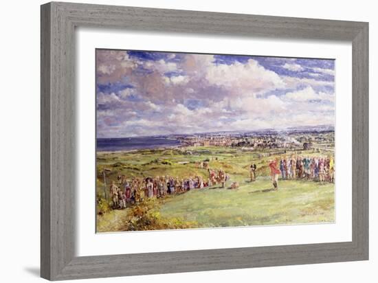 The Fifth Tee, St. Andrew's, 1921-John Sutton-Framed Giclee Print