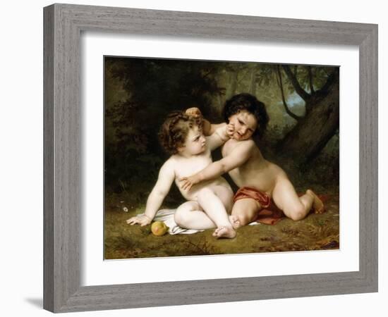 The Fight, 1864-William Adolphe Bouguereau-Framed Giclee Print