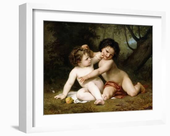 The Fight, 1864-William Adolphe Bouguereau-Framed Giclee Print