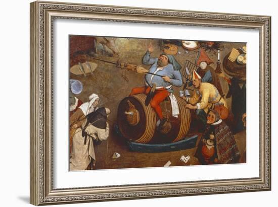 The Fight Between Carnival and Lent, 1559-Pieter Bruegel the Elder-Framed Giclee Print